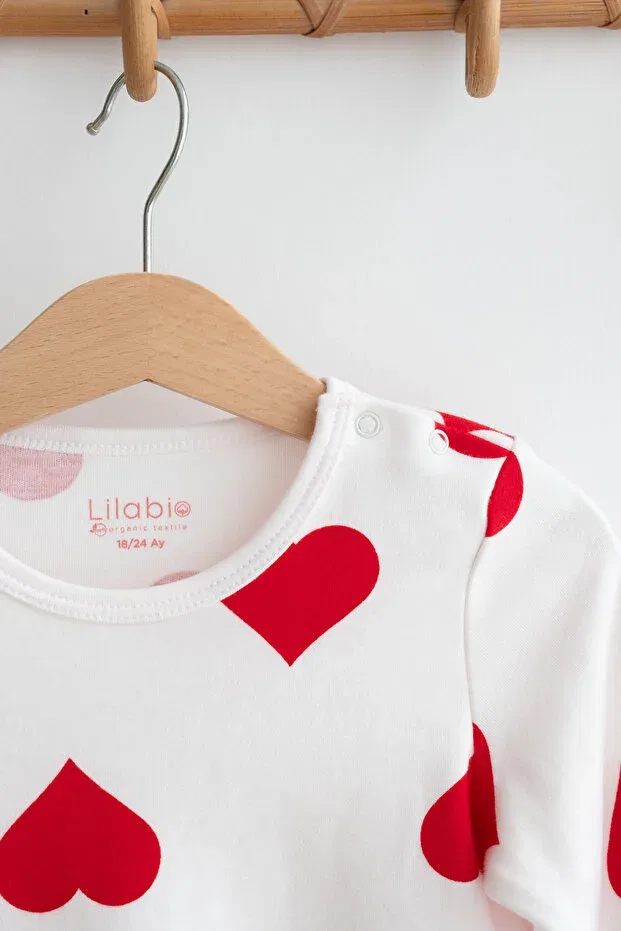 Детское боди с длинным рукавом с принтом Lilabio, White — фото 4