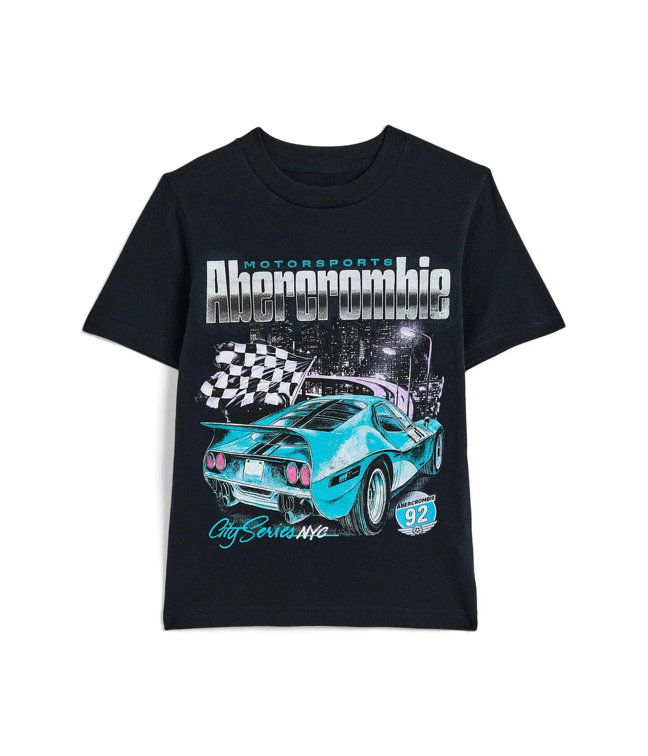 Футболка City Car (для маленьких и больших детей) Abercrombie Kids, ANF Anthracite