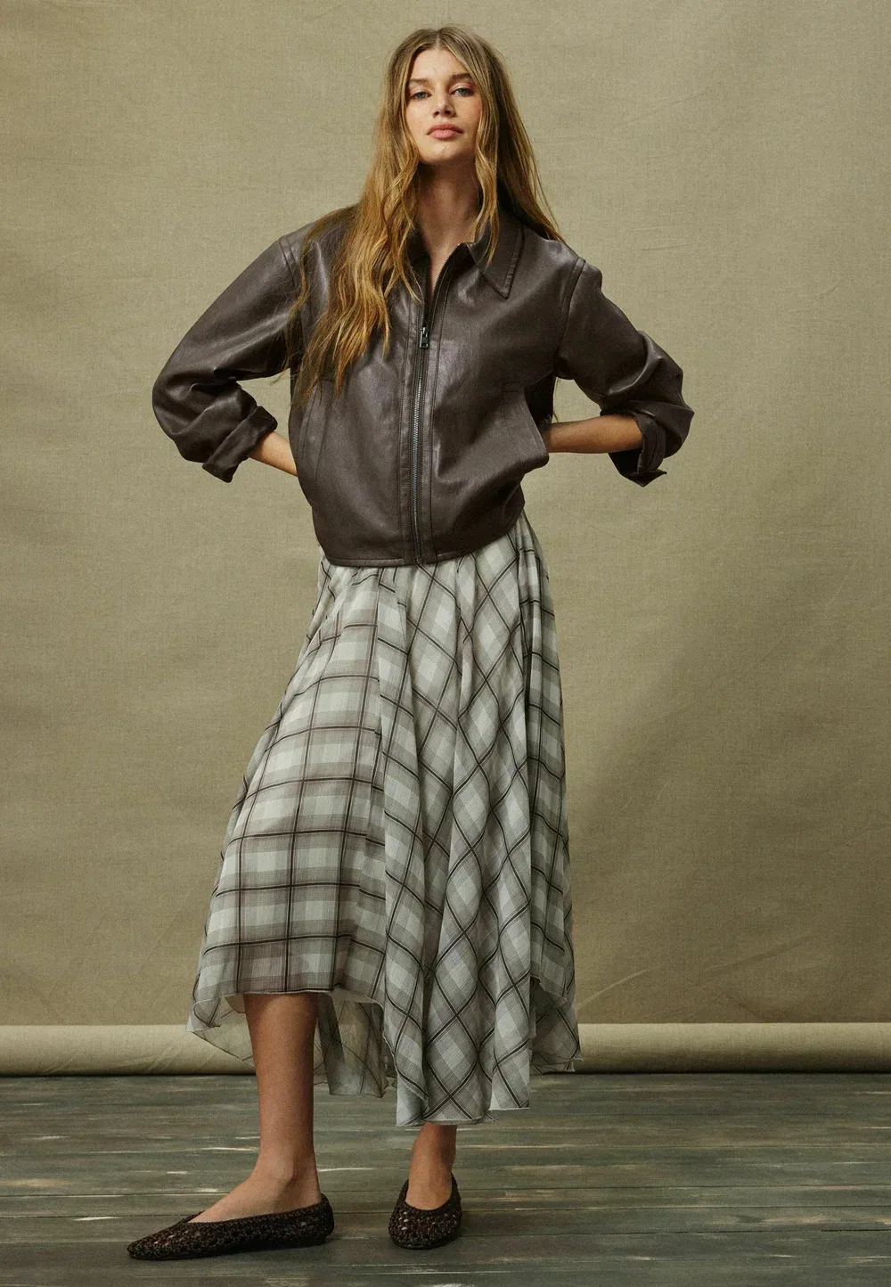 Куртка из искусственной кожи Next, Olive Green