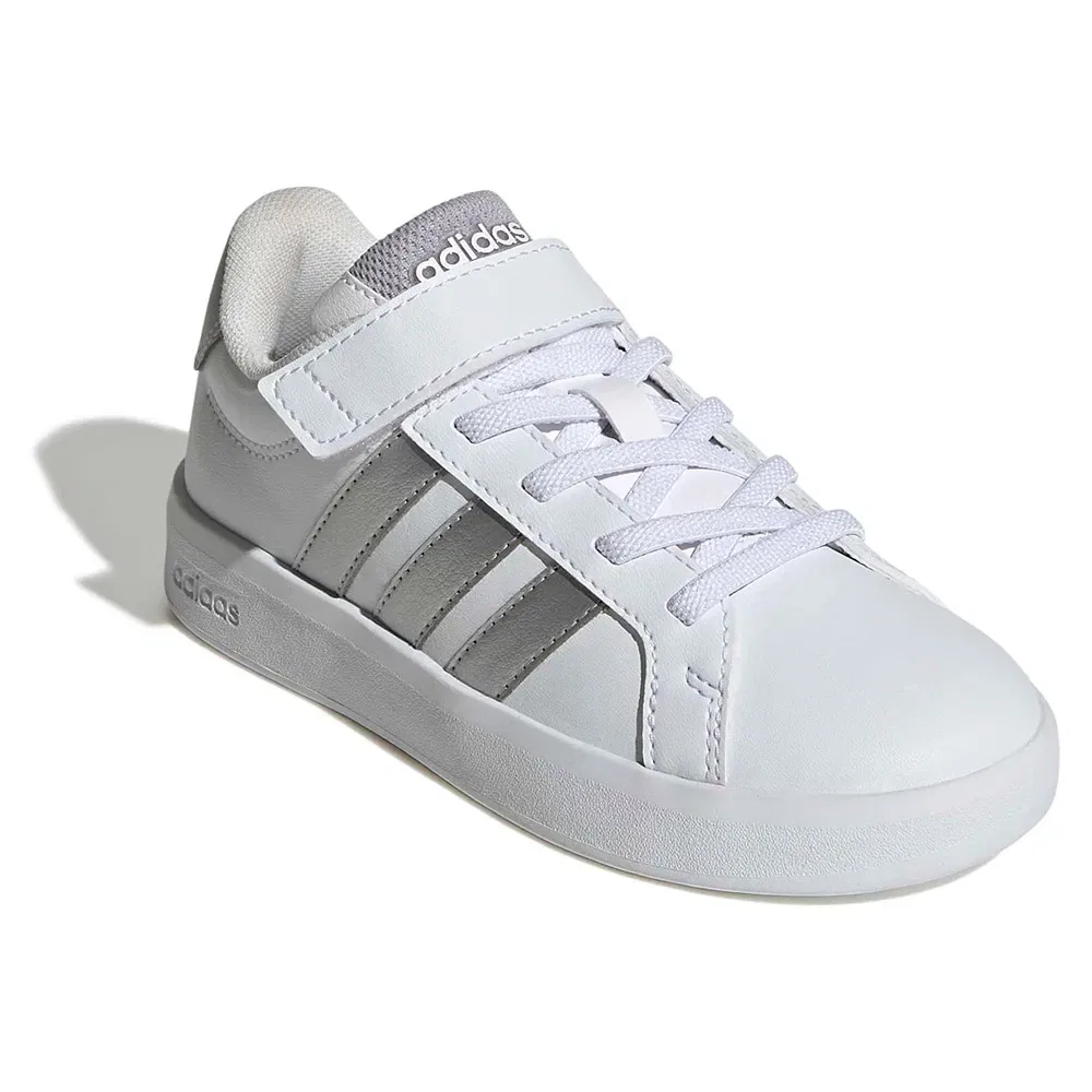 Кроссовки детские Grand Court Adidas, белый — фото 2