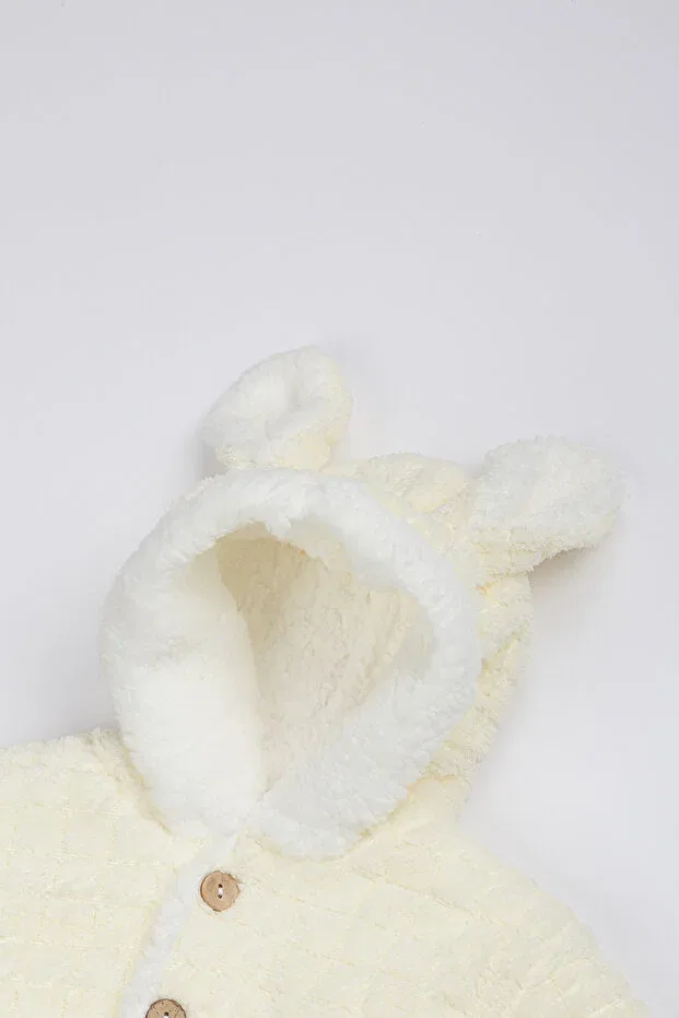 Детский комбинезон с капюшоном и ушками кролика Lui Baby, Yellow — фото 4