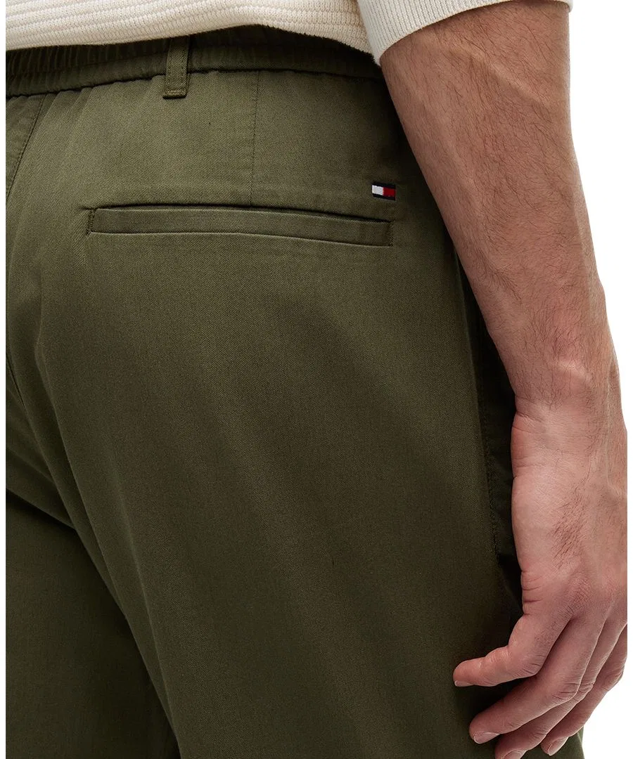 Брюки чинос с эластичным поясом Dover Regular-Fit Tommy Hilfiger, Dark Greenery — фото 3
