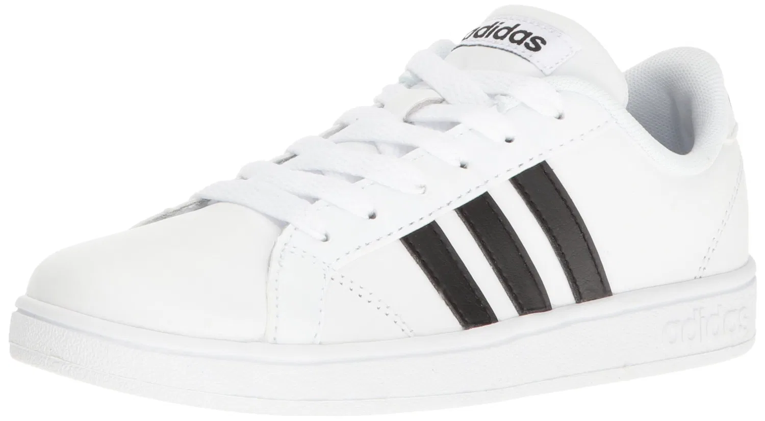 Детские кроссовки для девочек с закрытым носком Baseline Adidas, White Black White