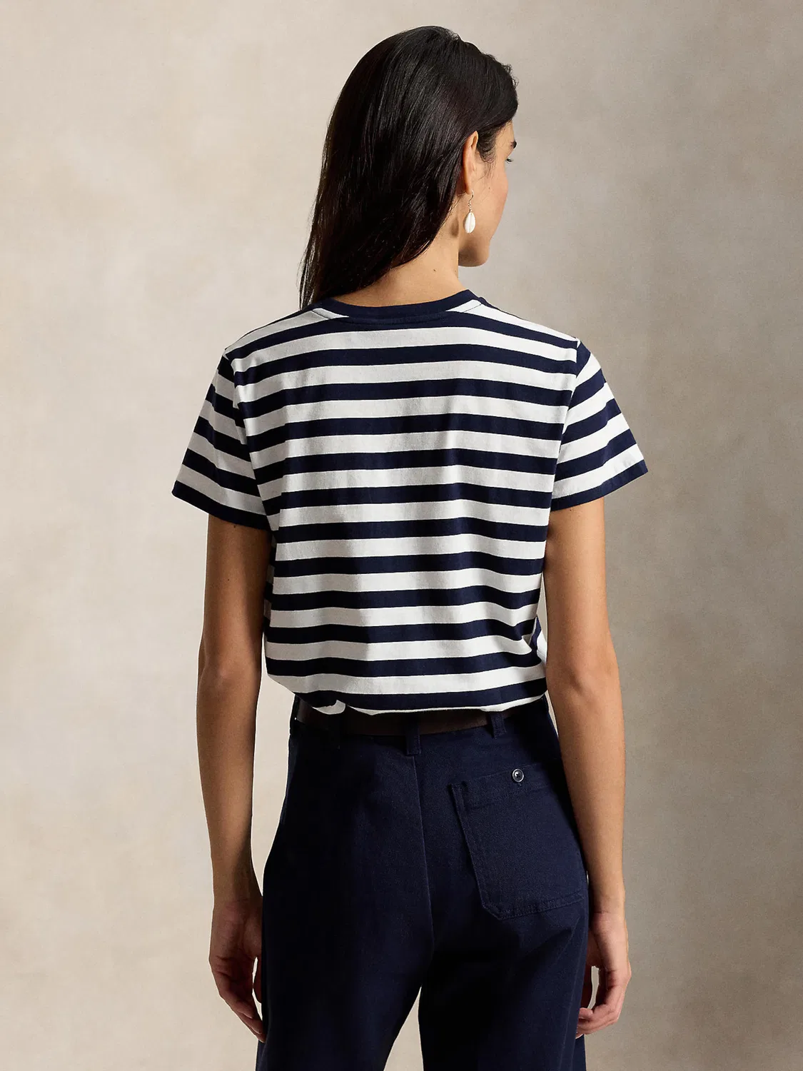 Рубашка Polo Ralph Lauren темно-синего цвета — фото 4