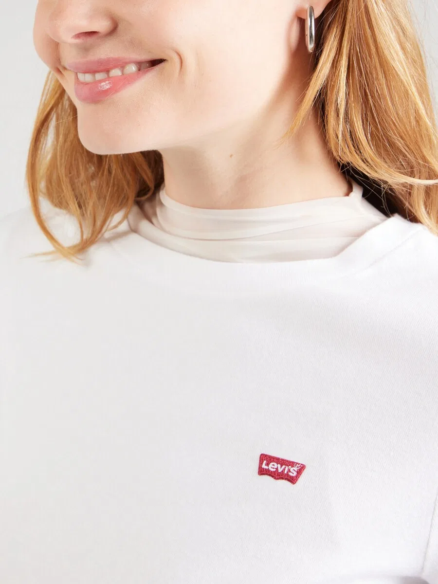 Футболка LEVI'S 'Essential Housemark Tee' белого цвета — фото 2