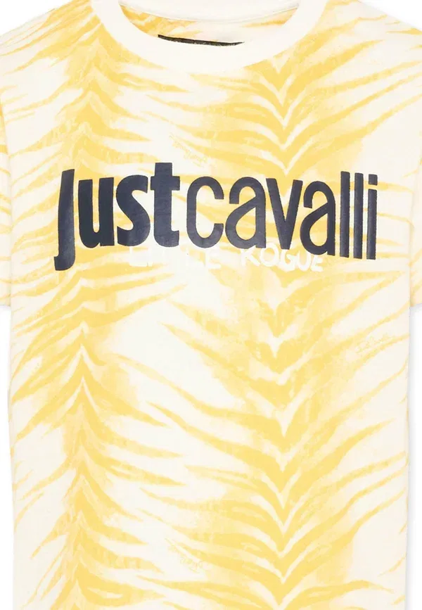 Футболка унисекс - футболка с принтом Just Cavalli, желтый — фото 3