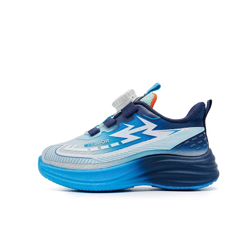 Детские кроссовки с синтетической кожей Blue White WARRIOR