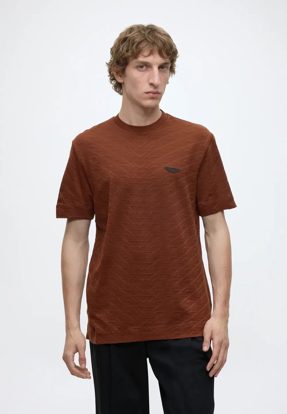 Томпсон - базовая футболка Boss, Medium Brown