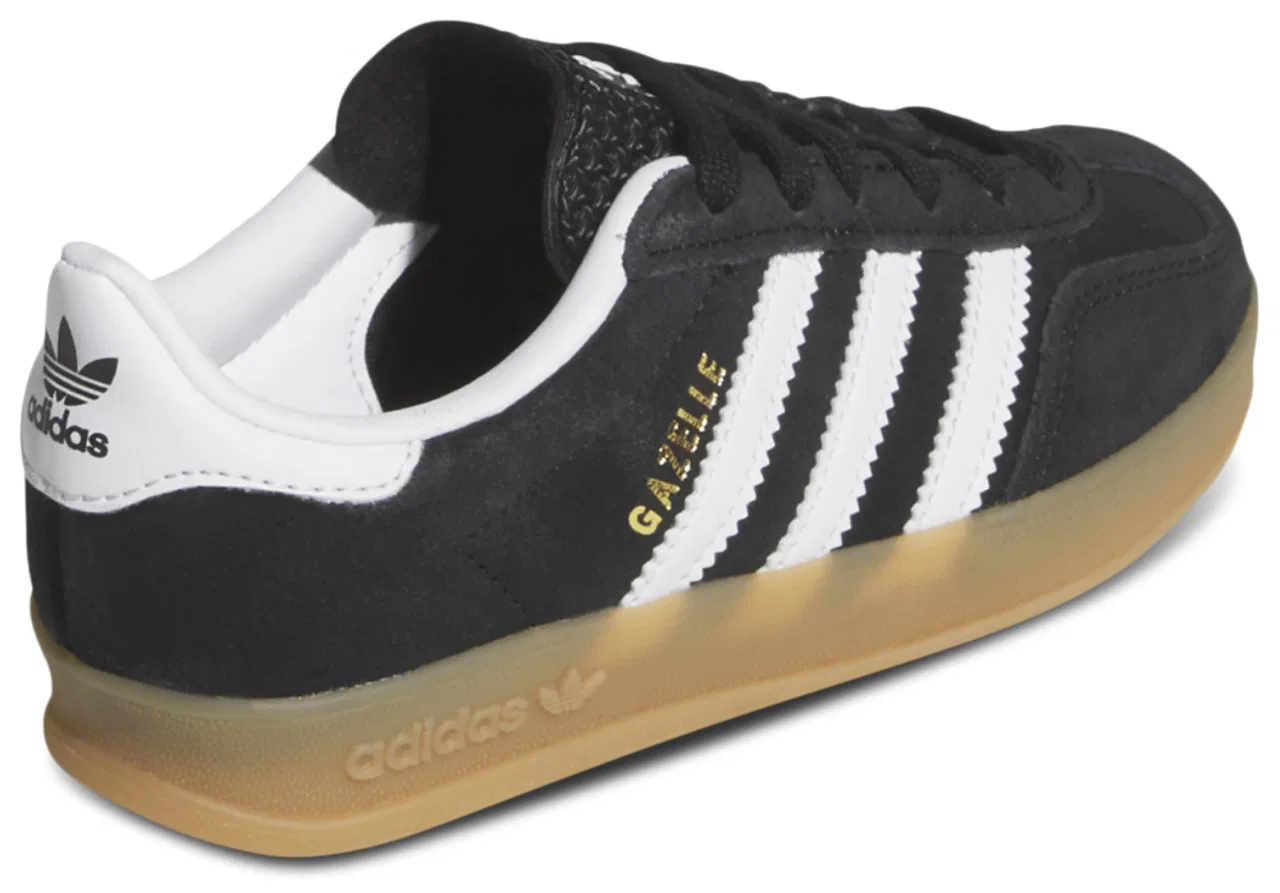 Кроссовки для мальчиков Gazelle Indoor Adidas, цвет Core Black/Gum/Ftwr White — фото 3