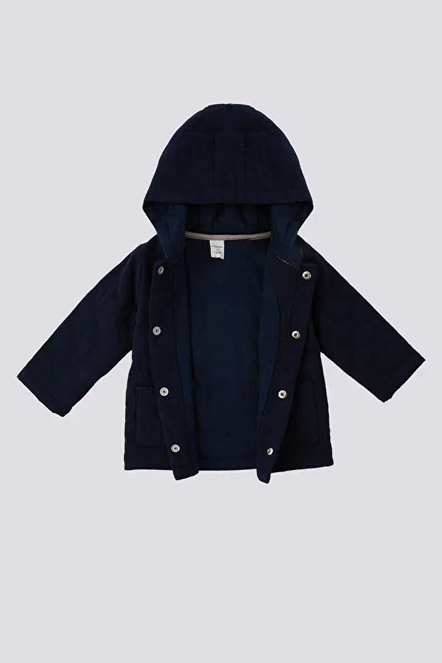 Детское пальто для девочек теплое U.S. Polo Assn., Navy Blue — фото 4