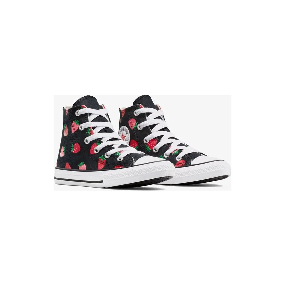 Детские кроссовки Converse Chuck Taylor All Star Strawberries, Black — фото 2