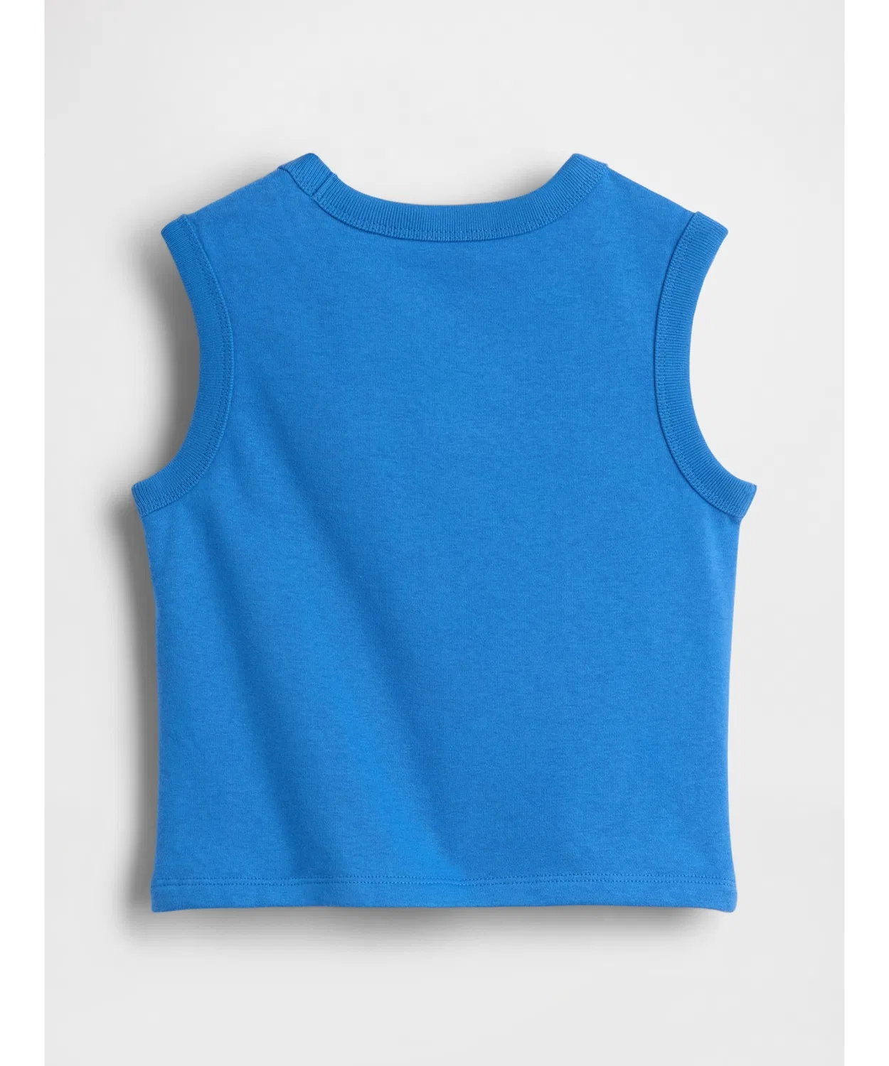 Детский топ без рукавов из футера Vintage Soft GAP, Blue — фото 3