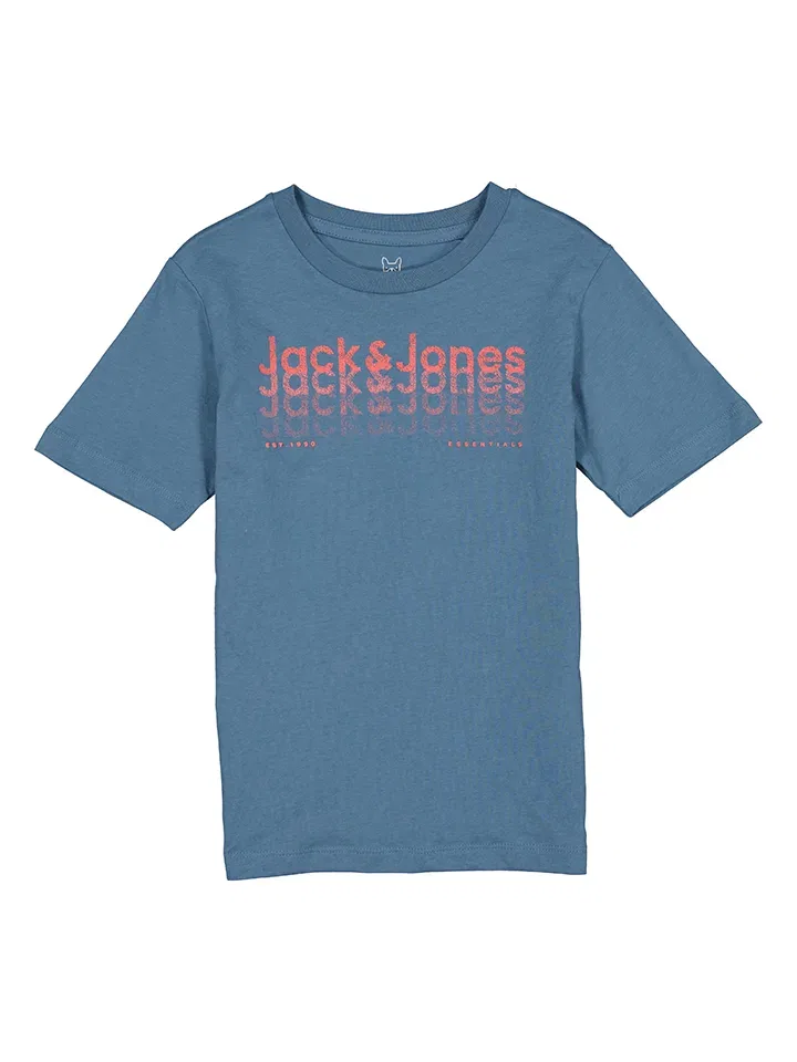 Футболка с принтом Tex Jack & Jones Junior, синий