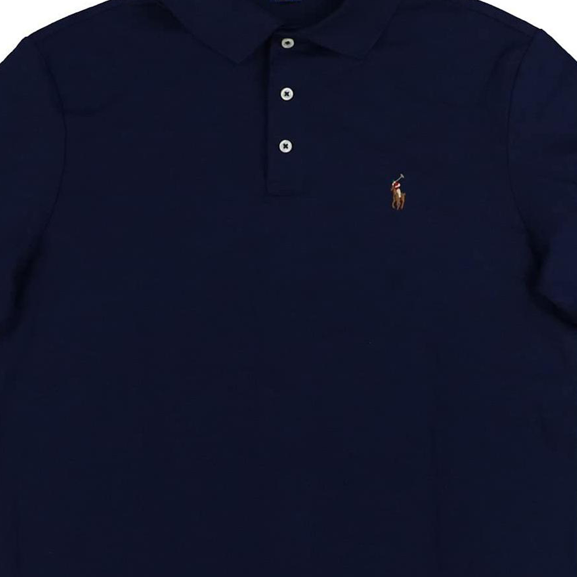 Футболка поло мужская морская синяя Polo Ralph Lauren — фото 4