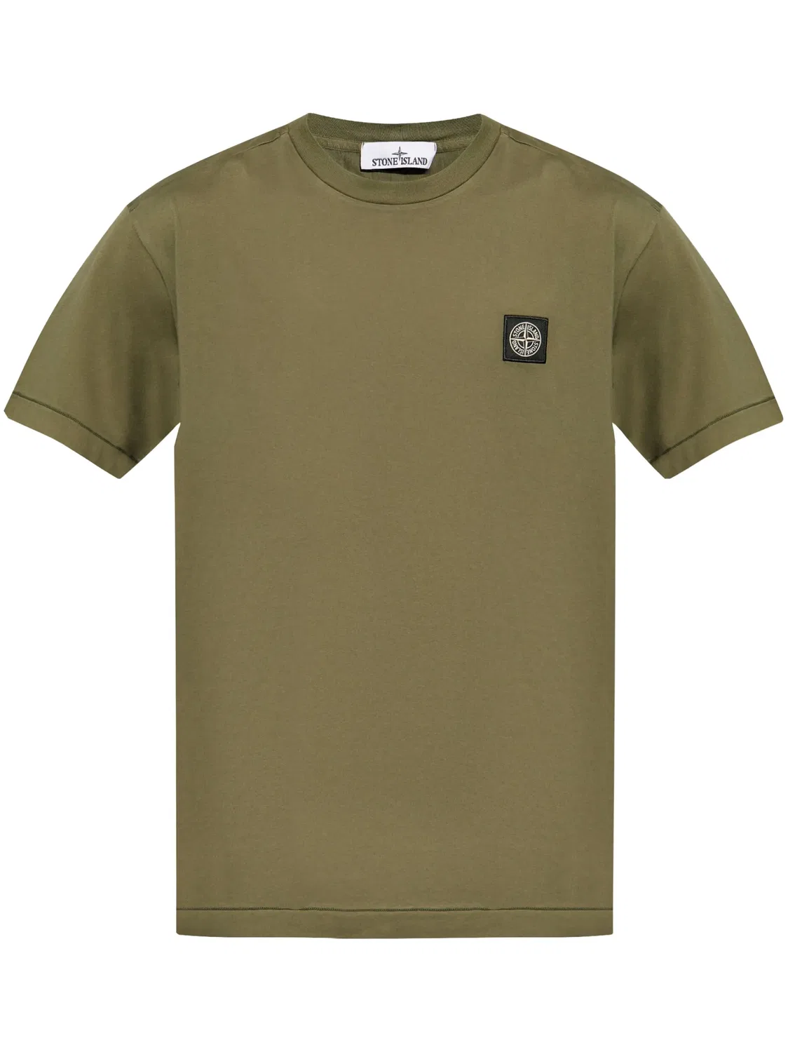 Футболка с аппликацией Compass, зеленая Stone Island, зеленый
