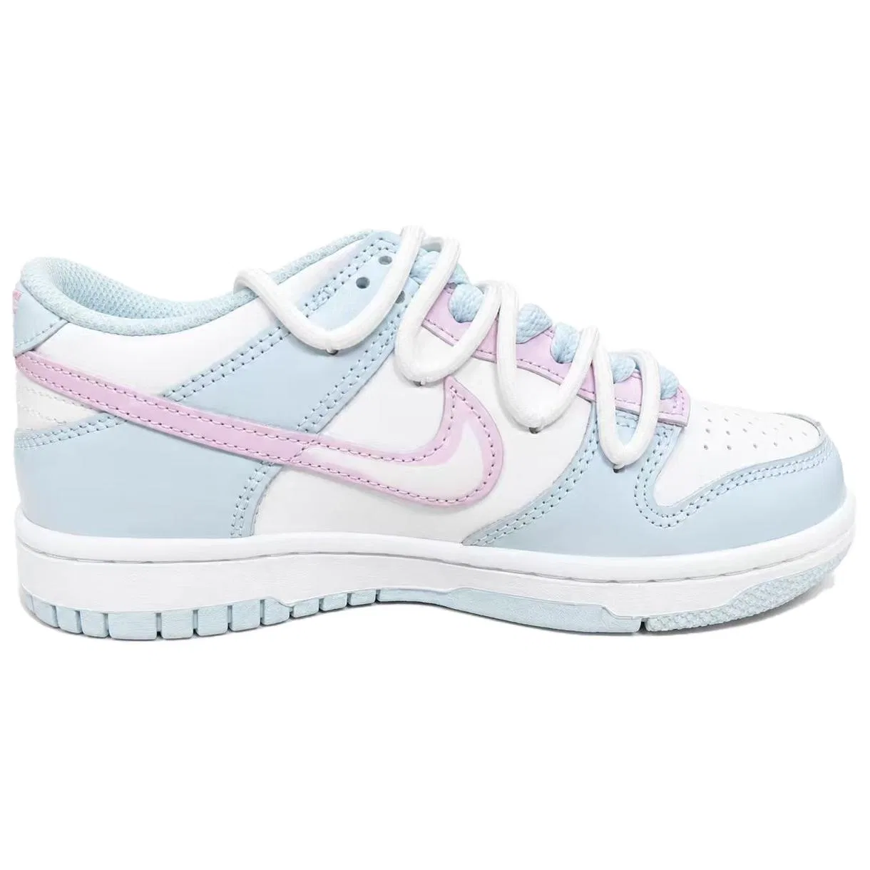 Детские кроссовки для скейтбординга Nike Dunk, Blue Pink — фото 3