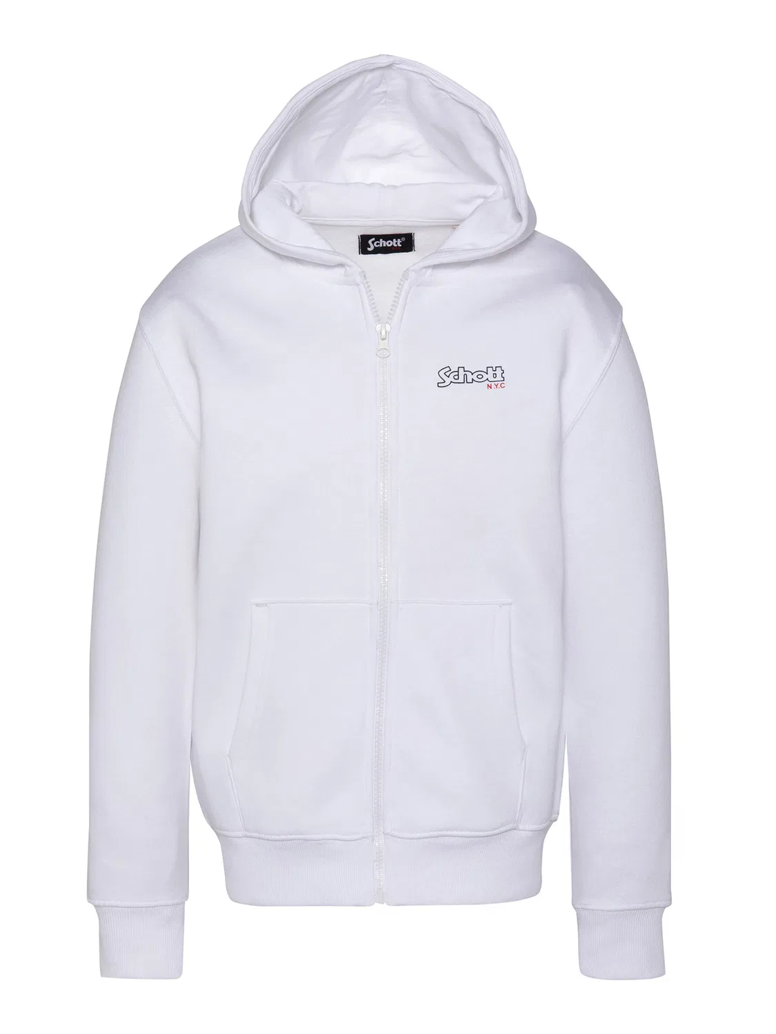 Белая толстовка Schott Nyc