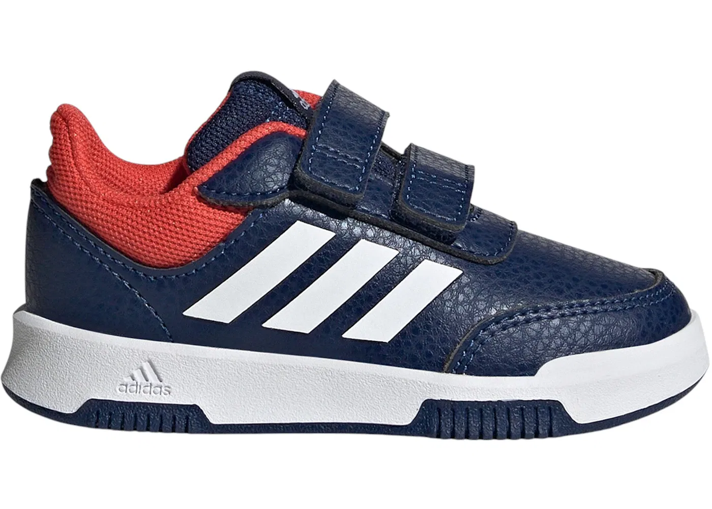 Детские кроссовки с липучками Adidas Tensaur Hook And Loop, Dark Blue Cloud White Bright Red