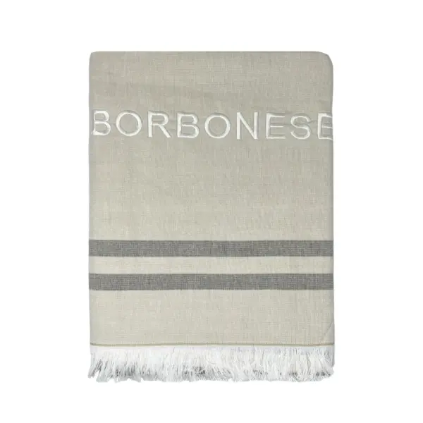 

Полотенце Borbonese Taormina Beach In Embroidered Microsponge, бежевый