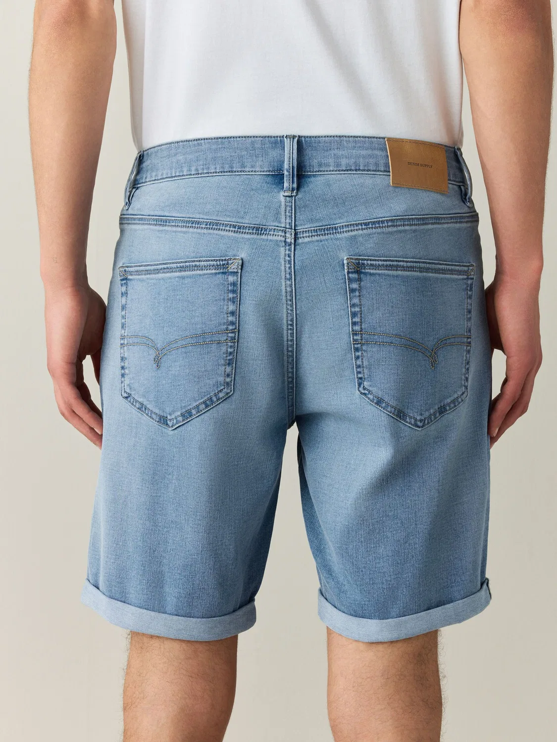 Шорты джинсовые Slim Fit Motion Flex Next, светло-голубой — фото 3