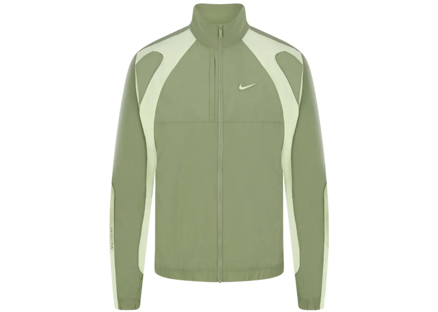 Мужская ветровка Nike x NOCTA Northstar Nylon Track Jacket, Oil Green/Light Liquid Lime