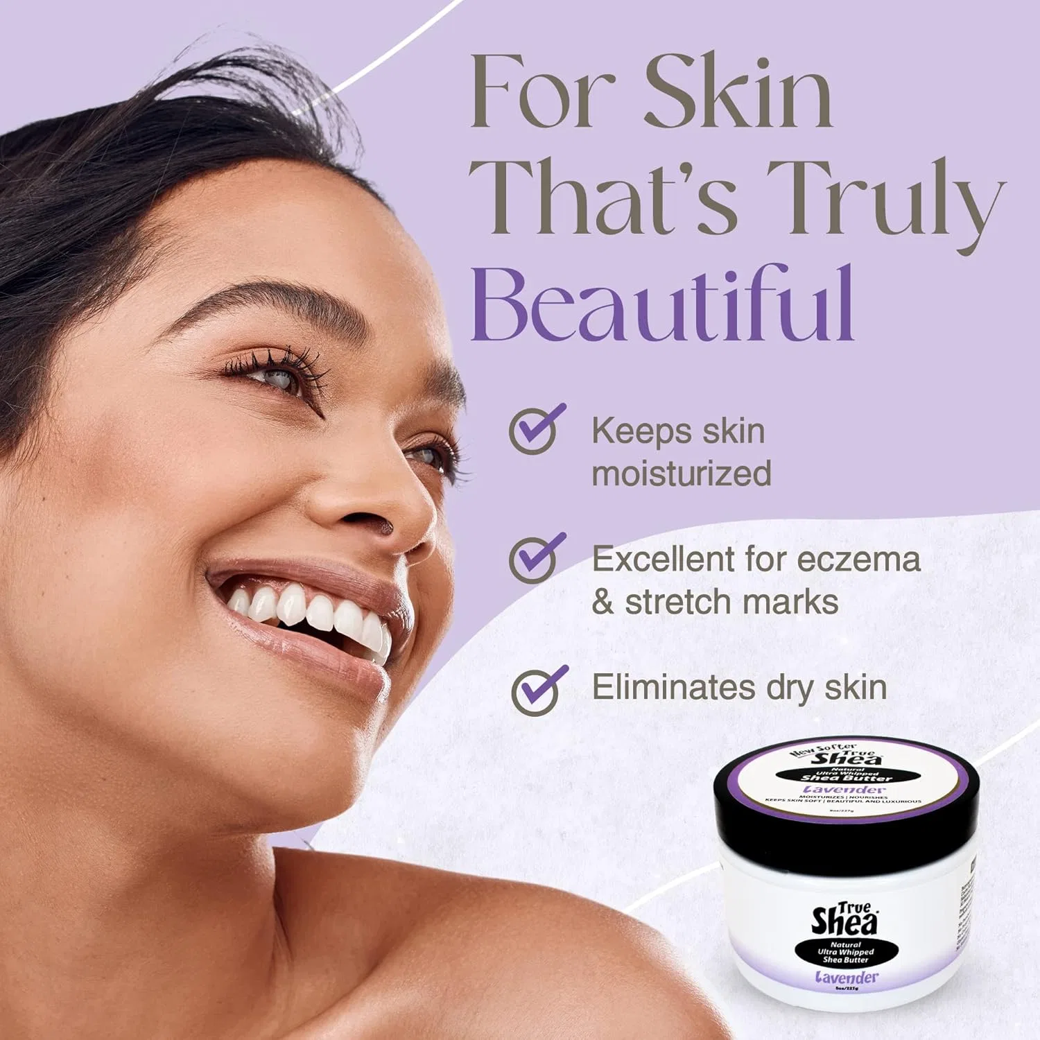 Масло для тела Lavender Shea Butter Coconut Oil, True Shea, 236.59 мл — фото 3
