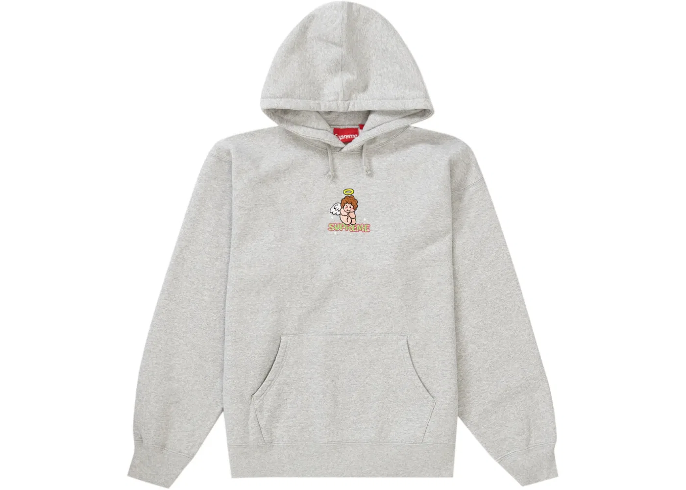 Мужская худи с капюшоном Supreme Heather Grey