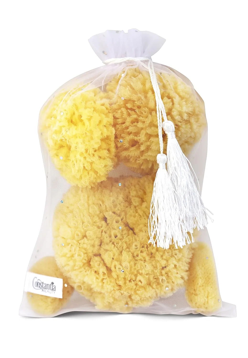 Натуральные морские губки для ванны, 5 шт, Constantia Beauty, Yellow — фото 3
