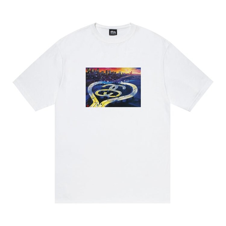 

Футболка Stussy SS Highway Tee 'White', белый