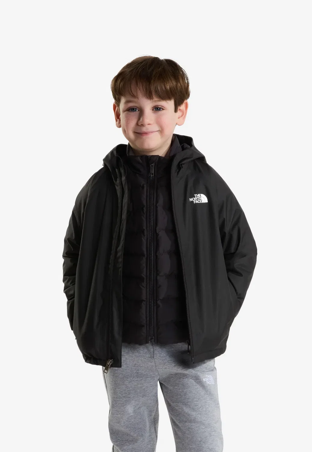 Детская куртка Perrito 4-в-1 с капюшоном - зимняя куртка The North Face, Tnf Black