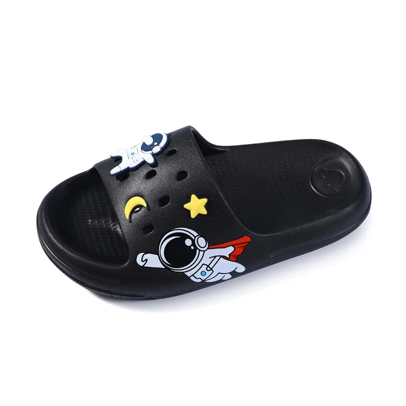 Детские шлепанцы с закрытым носком VENICEW, Black
