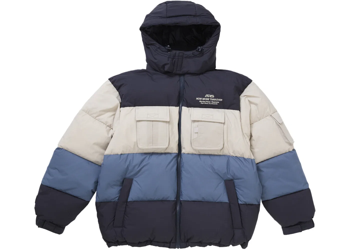 Мужская пуховая куртка с принтом Supreme Martine Rose Down Puffer Jacket, Multicolor