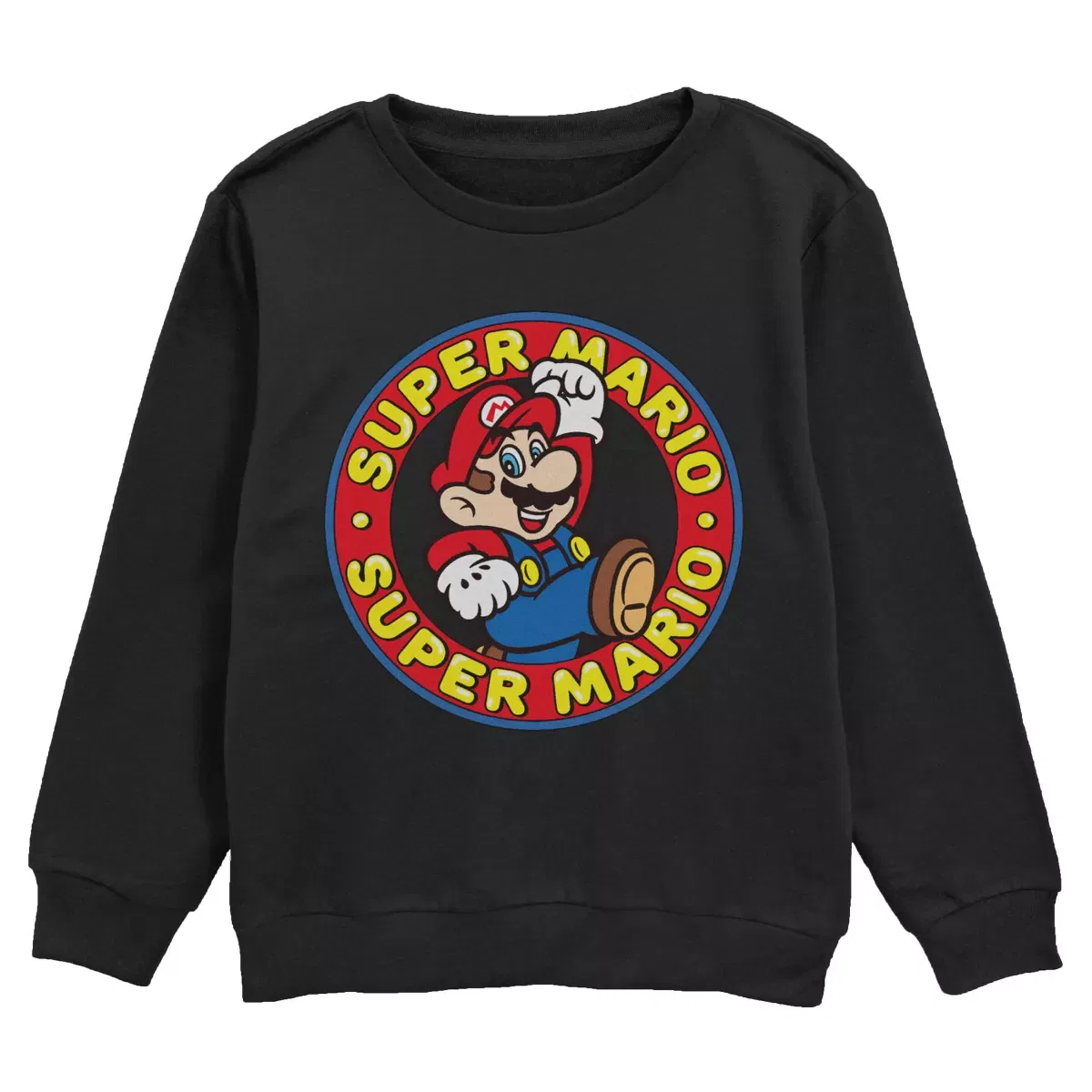 Детский свитшот с принтом Classic Jump Retro Nintendo, Black