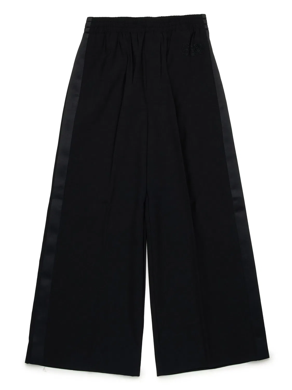 Плиссированные брюки MM6 Maison Margiela, черный