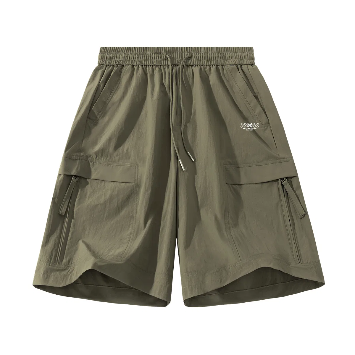 Детские шорты карго с принтом MINISO, Olive Green