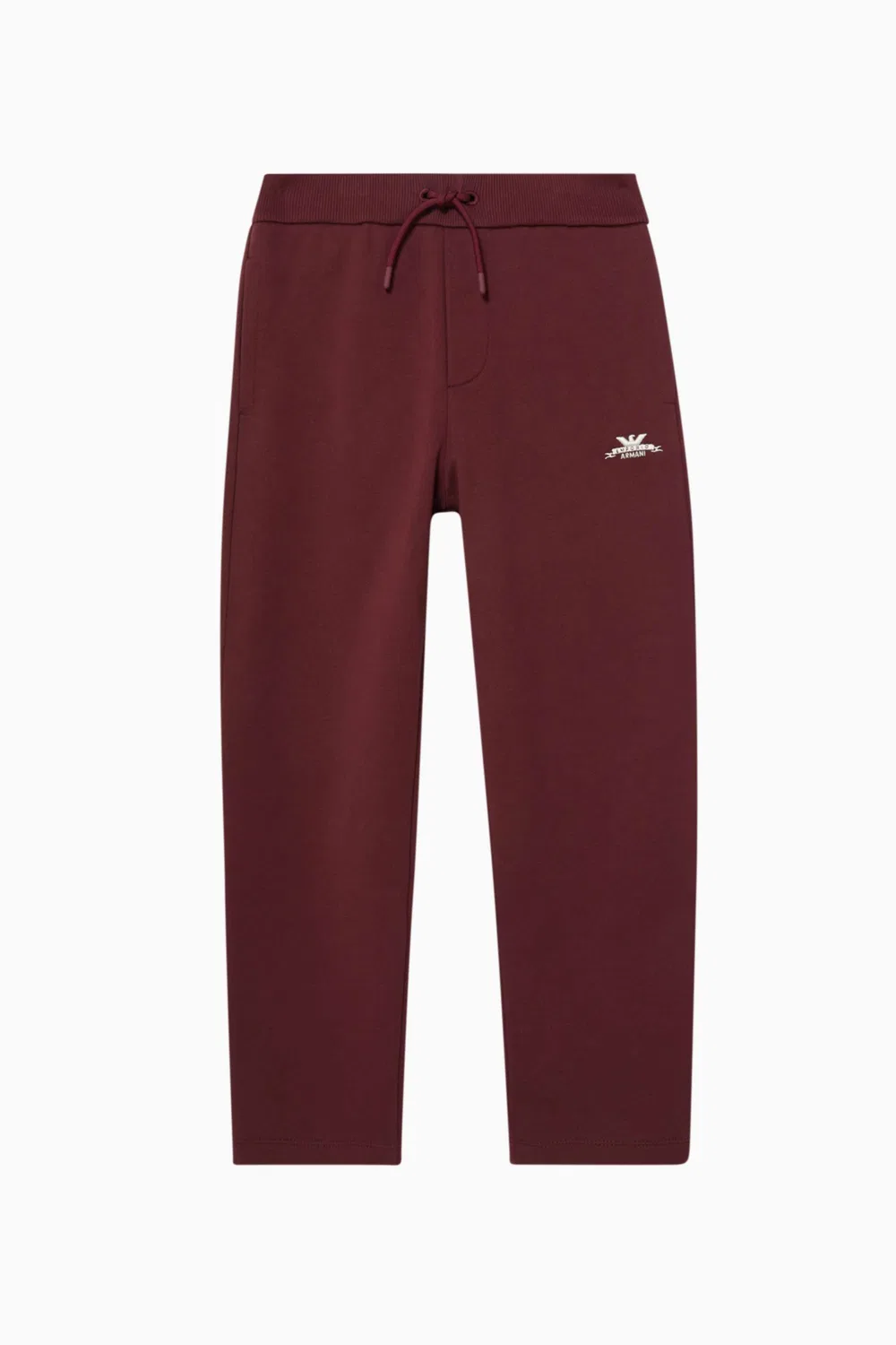 Брюки хлопковые с логотипом Emporio Armani, красный