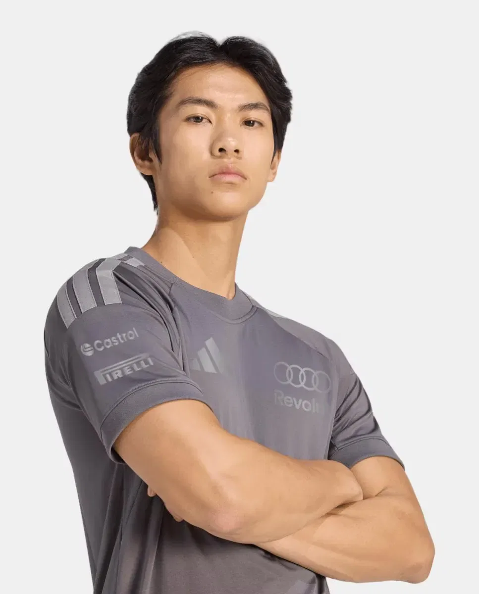 Мужская футболка из переработанного полиэстера Driver adidas, Grey — фото 4