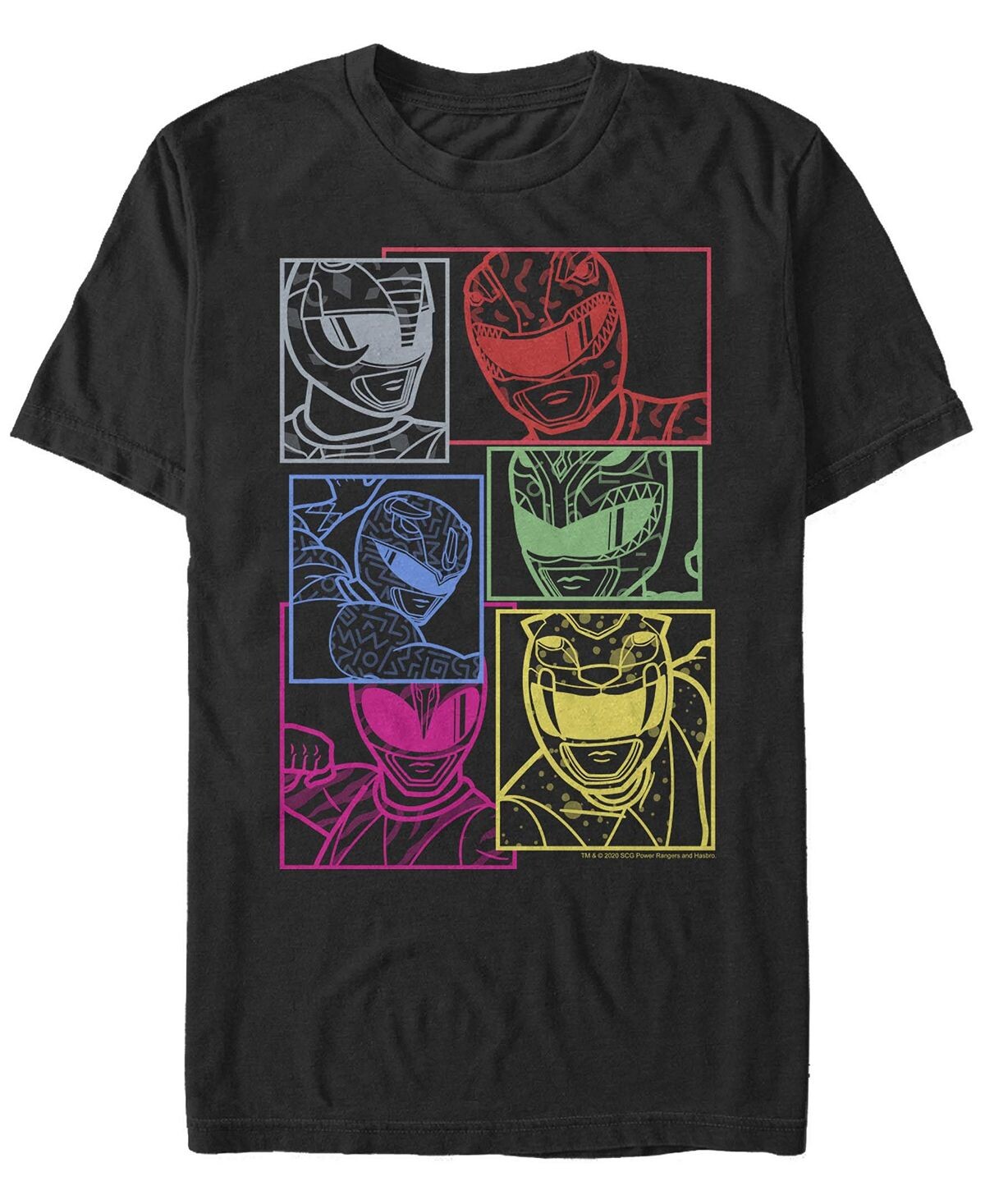 

Мужская футболка с круглым вырезом и короткими рукавами street power rangers Fifth Sun, черный