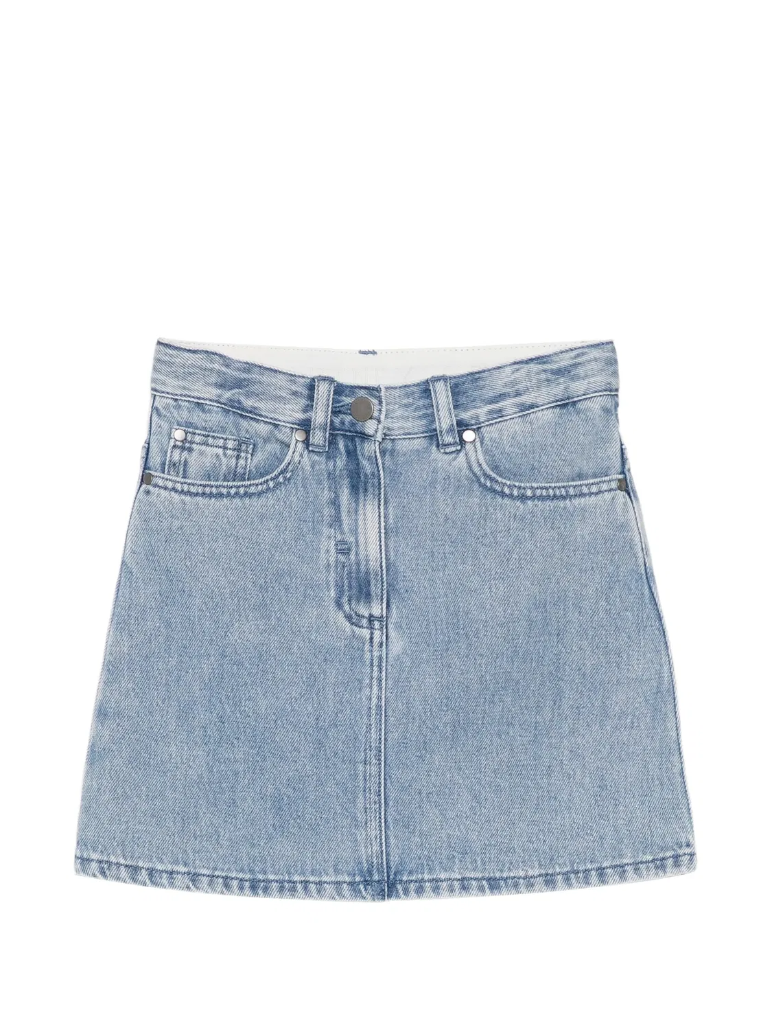 Джинсовая юбка с нашивкой Stella Mccartney Kids, синий