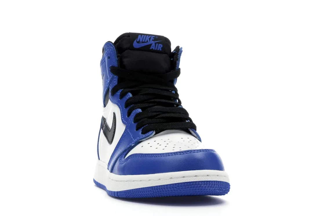 Детские кроссовки для мальчиков с замшевым верхом Jordan 1 Retro High, Game Royal/Black-Summit White — фото 2
