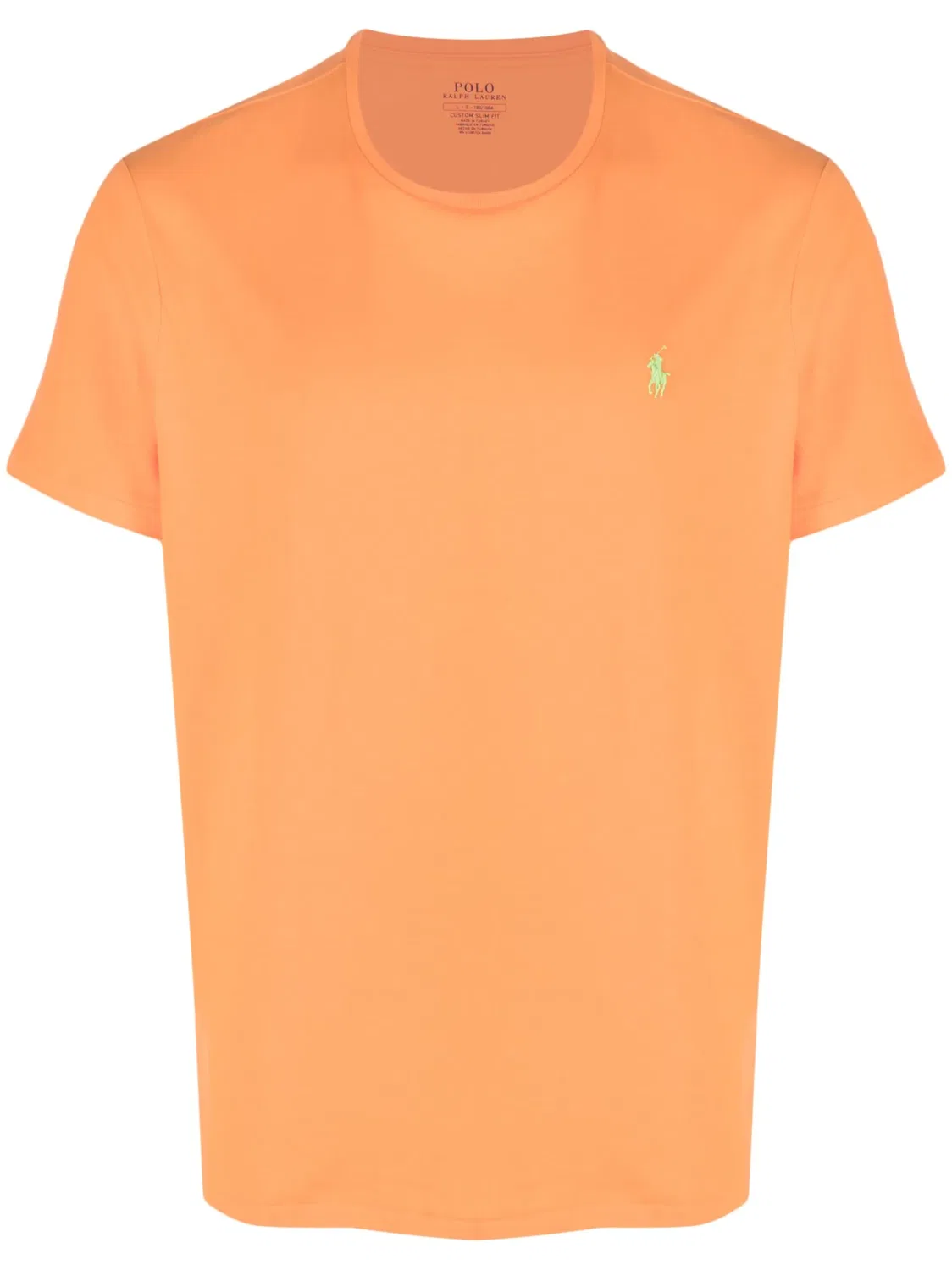 Футболка с вышитым логотипом, 100% хлопок Polo Ralph Lauren, оранжевый