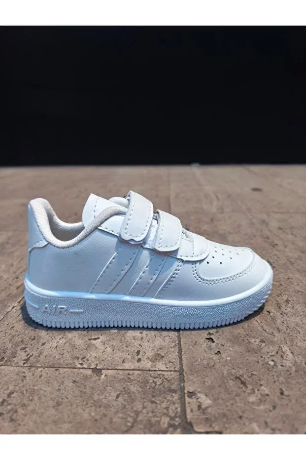Детские кроссовки для девочек с принтом полоска Basics Ayakx Spor, White — фото 4