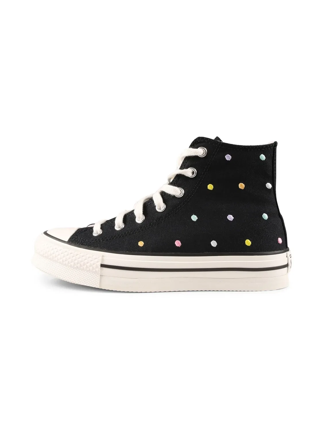 Converse Кеды Chuck Taylor All Star черные в горошек — фото 4