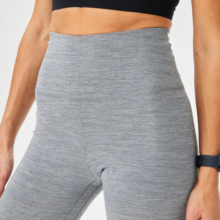 Женские леггинсы с высоким поясом Nike One Dri-FIT HR Tight, Серый — фото 4