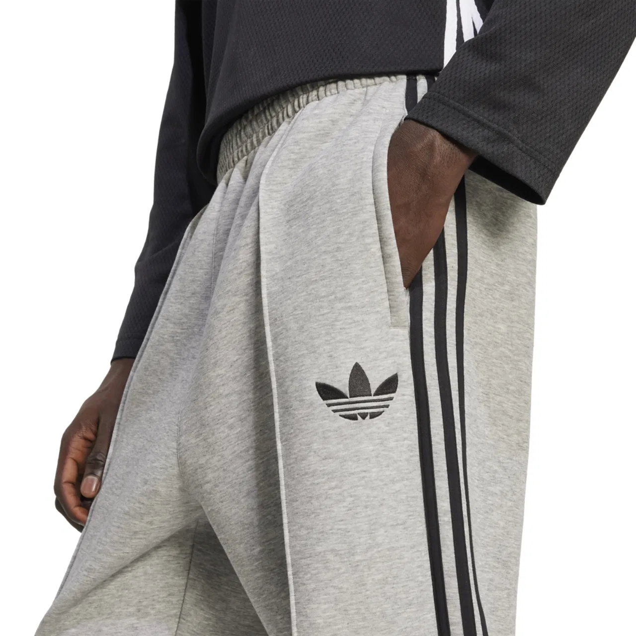 Мужские брюки Spacer Drill Track Adidas, серый — фото 3