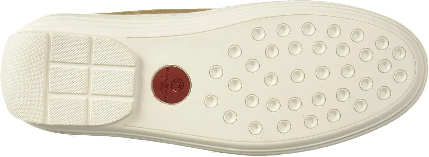Детские туфли-лоферы из натуральной кожи с шипами Marc Joseph New York, Beige Grainy — фото 4