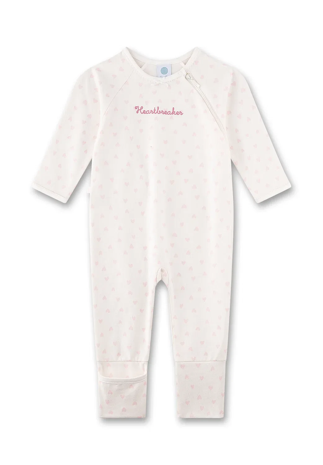 Baby-Strampler Weiss Herzen - комбинезон Sanetta, Weiß