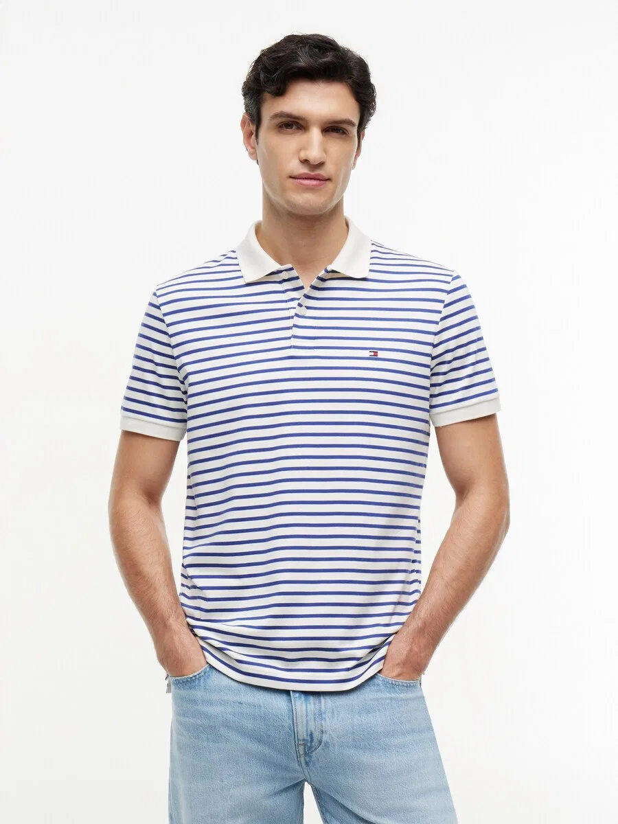 Рубашка TOMMY HILFIGER 'Regular Fit Fluid' белого цвета — фото 3