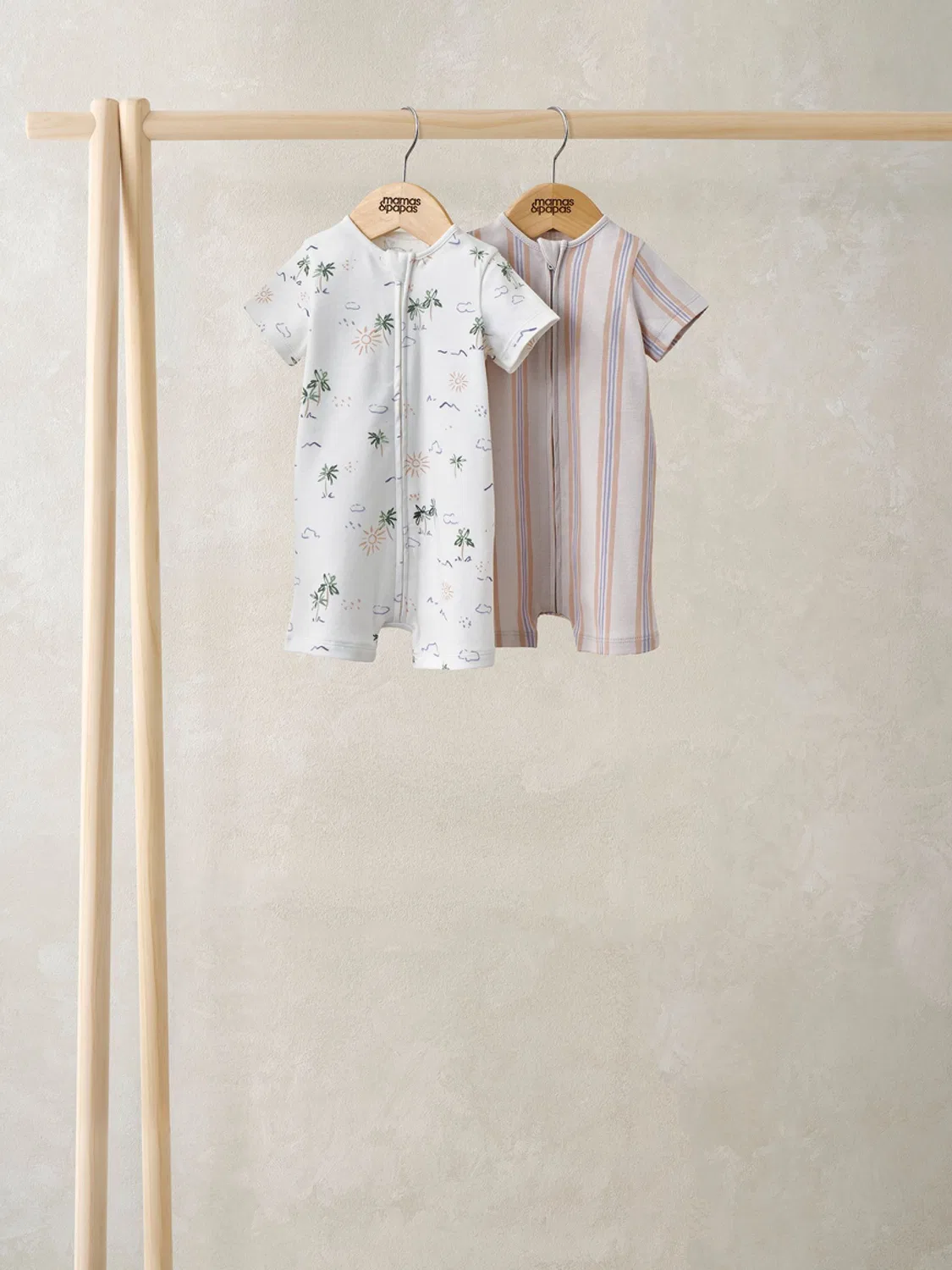 Комбинезон короткий 2 шт. Mamas & Papas, кремовый