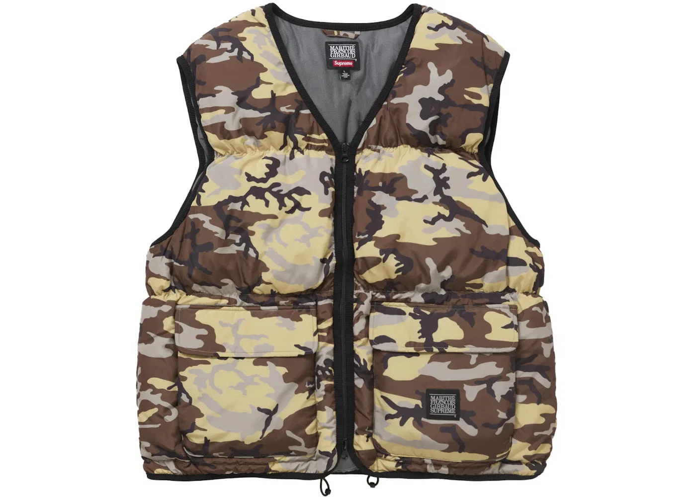 Мужской пуховый жилет Supreme Marithé + François Girbaud Down Puffer Vest, Camo